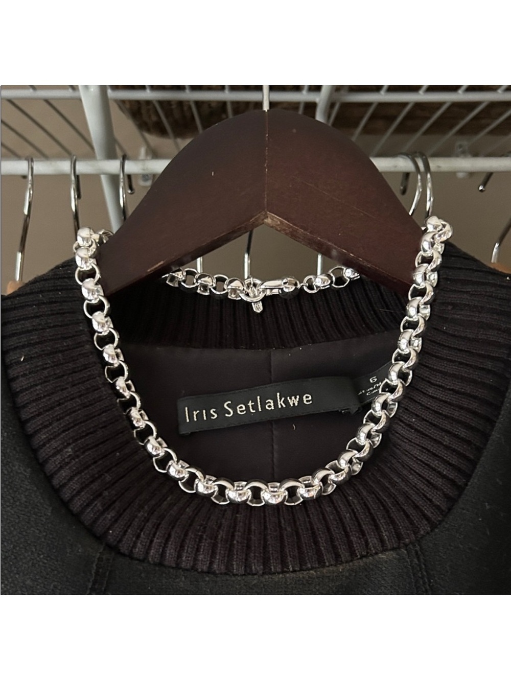 Jenny Bird RODIN silver plated chain necklace